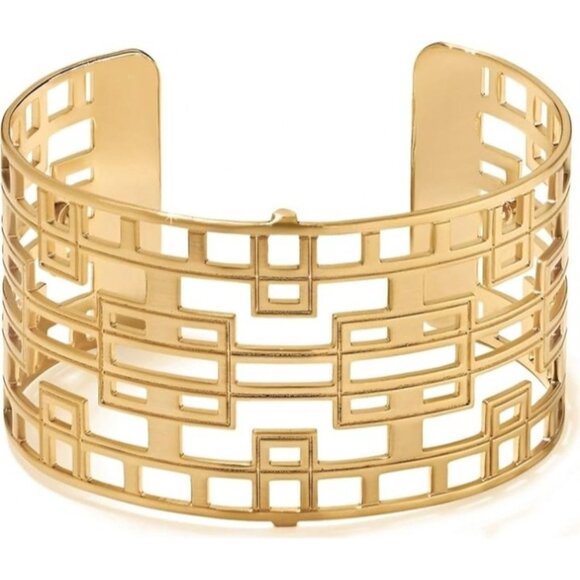 Brighton christo    LYON   GOLD  CUFF  BANGLE   nwt  $ 78 - Picture 1 of 2